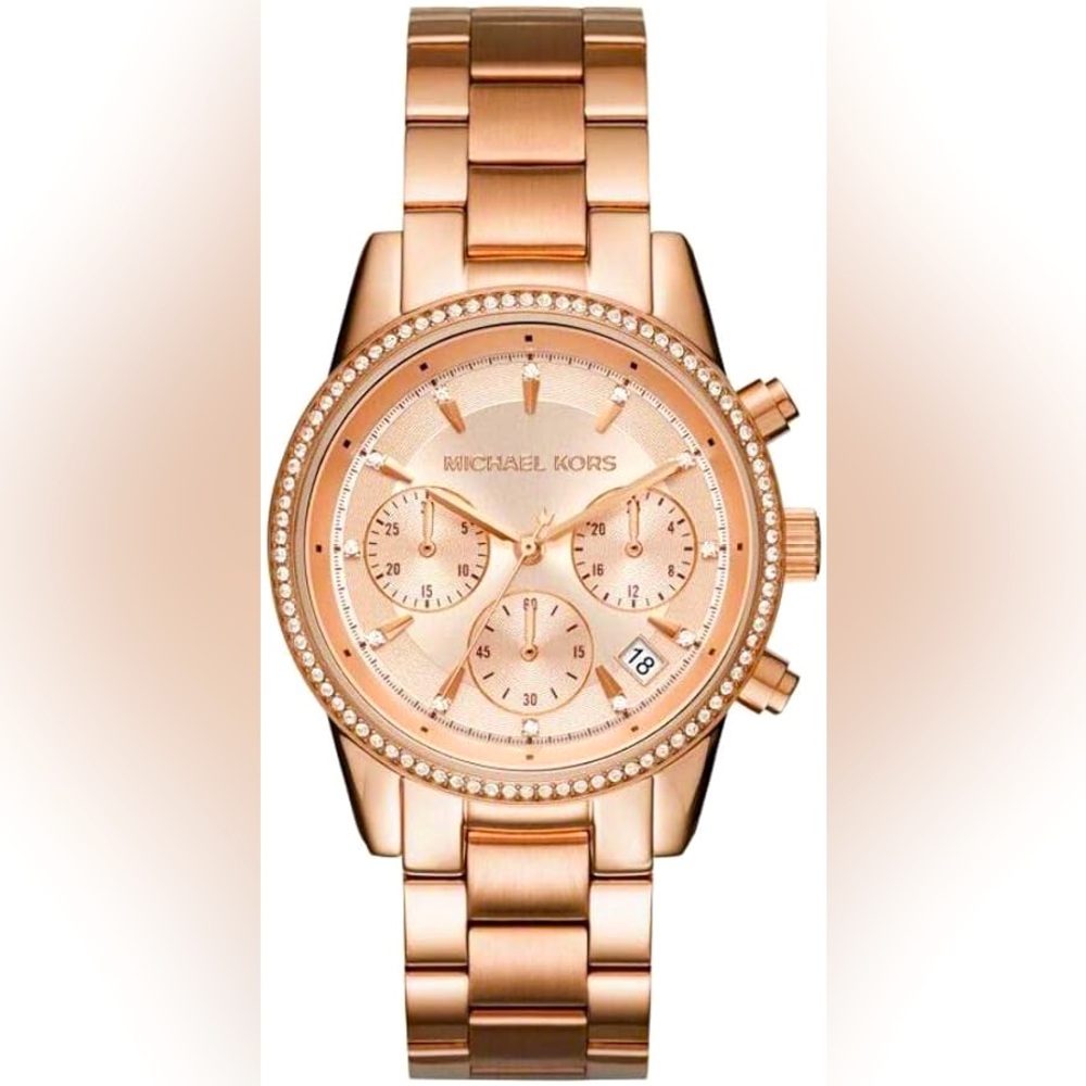 MK Ritz Rose Gold Watch